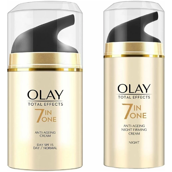Olay Total Effects 7 In One Anti-Ageing Day Cream Normal Spf 15 With Night Cream Combo Kit