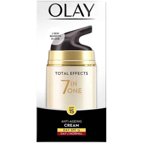 Olay Total Effects 7 In One Anti-Ageing Day Cream Normal Spf 15 With Night Cream Combo Kit - Image 3