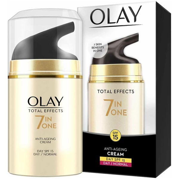 Olay Total Effects 7 In One Anti-Ageing Day Cream Normal Spf 15 With Night Cream Combo Kit - Image 2