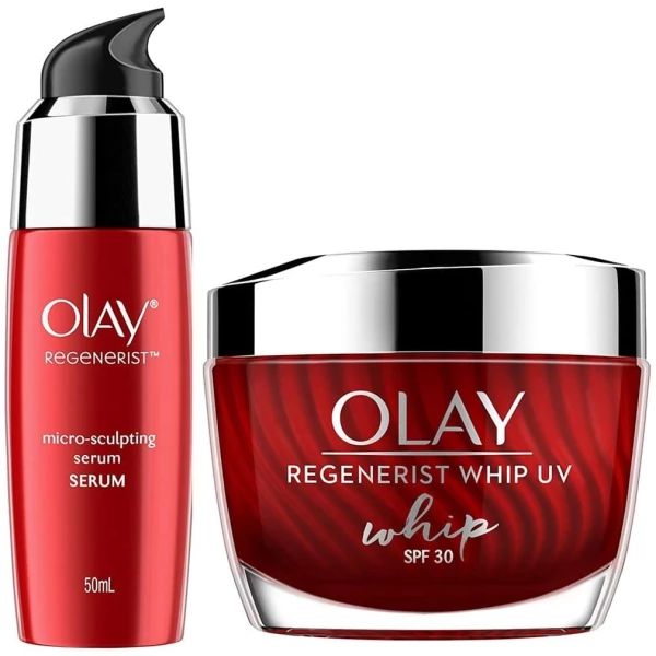 Olay Regenerist Micro Sculpting Serum And Micro Sculpting Cream Moisturiser Kit