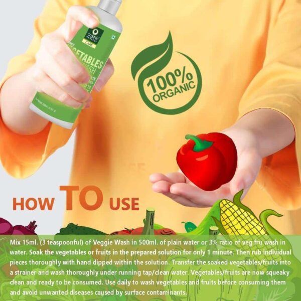 Organic Harvest Vegetables And Fruits Wash 200Ml - Image 2