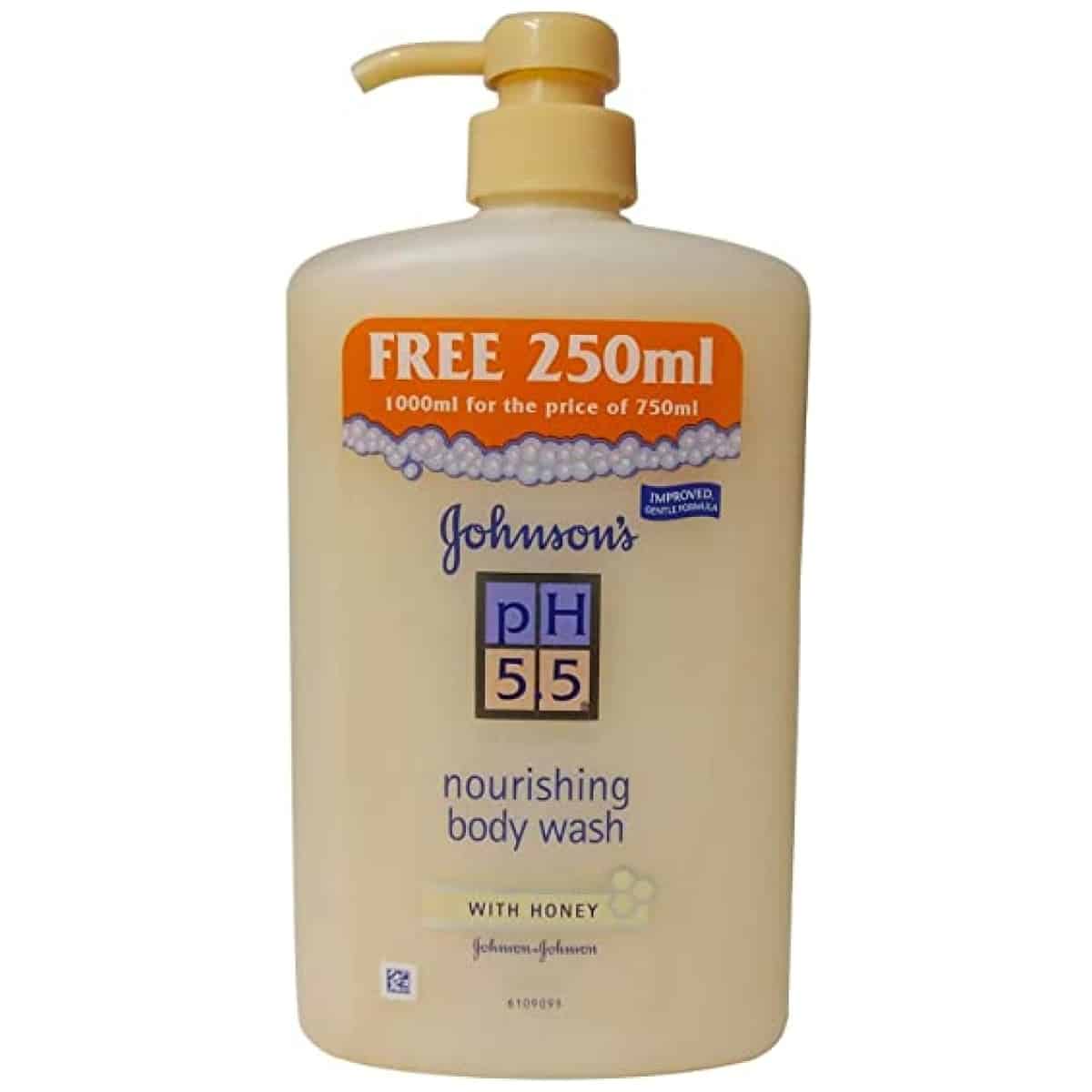 Johnsons Ph 5.5 Nourishing Body Wash With Honey 1000ml