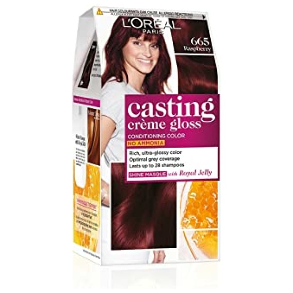 Loreal Paris Casting Creme Gloss Hair Color 665 Raspberry 87.5G+72ml