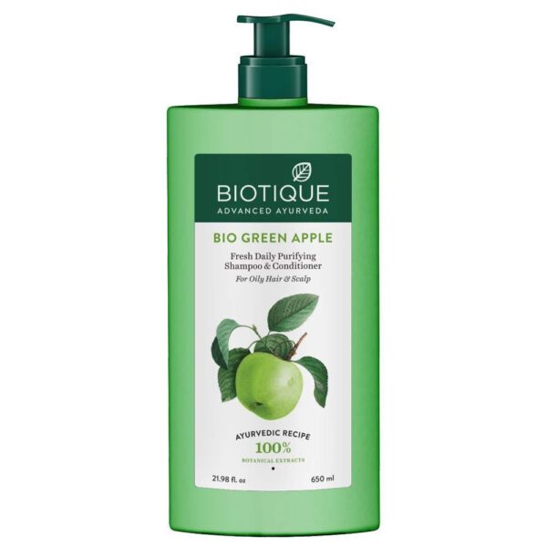 Biotique Green Apple Shampoo And Conditioner 650Ml