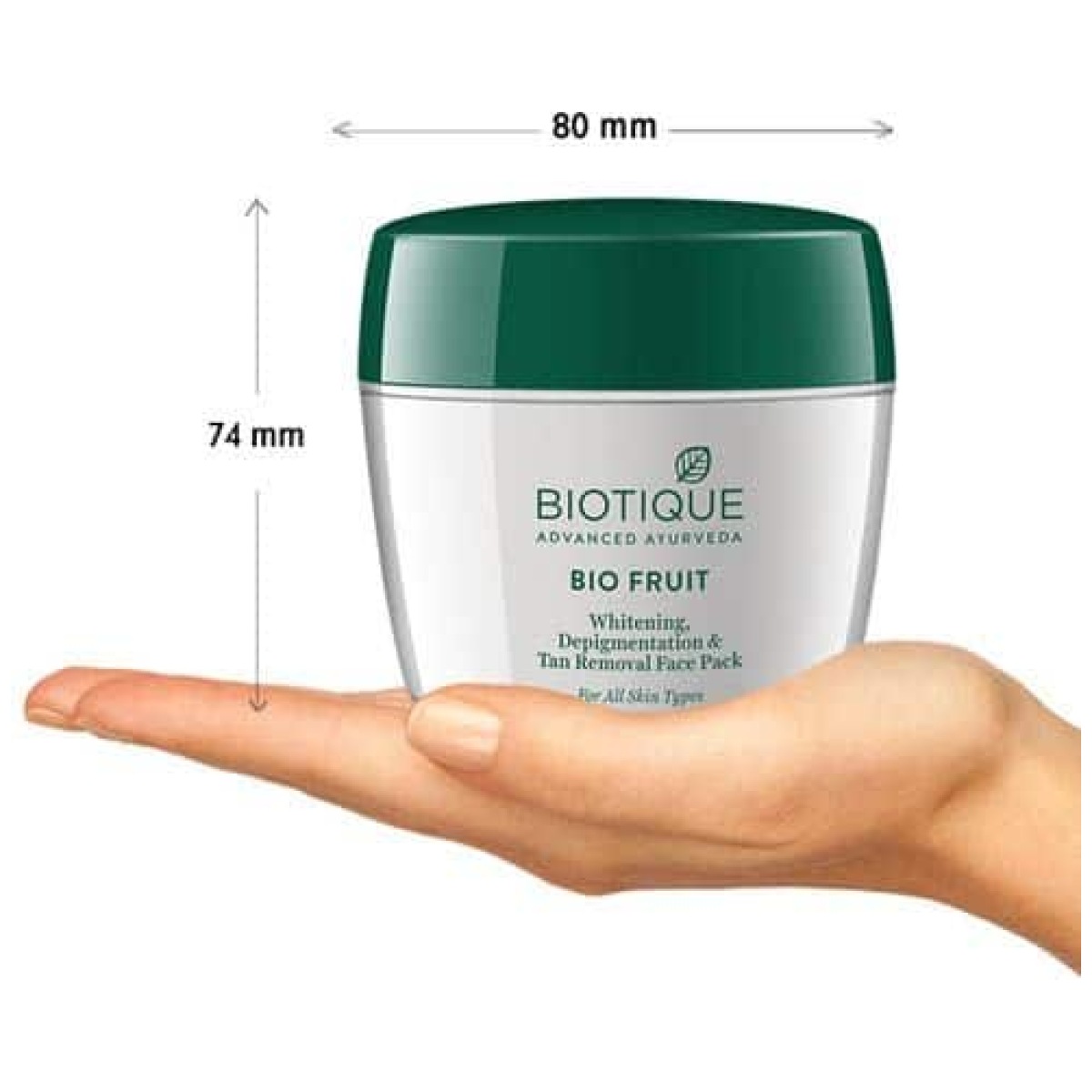 Biotique Fruit Whitening Face Pack 235G - Image 4