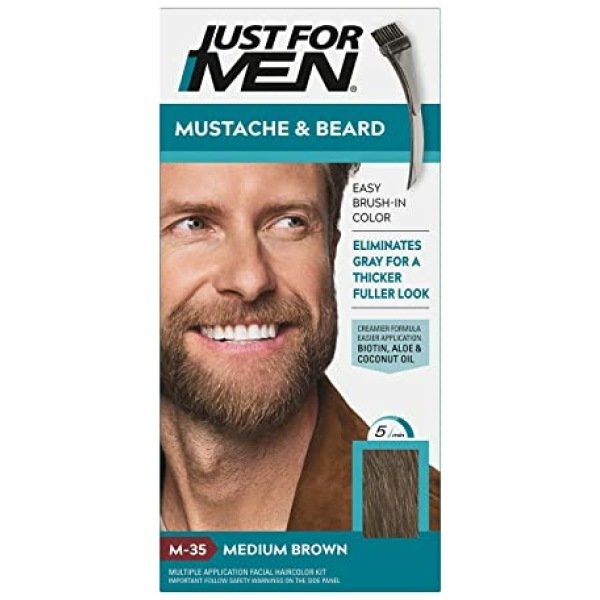 Just For Men Mustache And Beard Hair Color Medium Brown M-35
