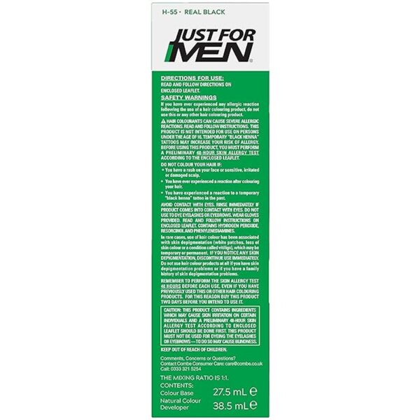 Just For Men Hair Color Original Formula, Real Black H-55 - Image 3