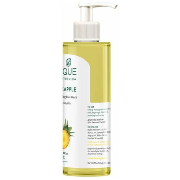 Biotique Pineapple Oil Balancing Face Wash 200Ml - Image 3