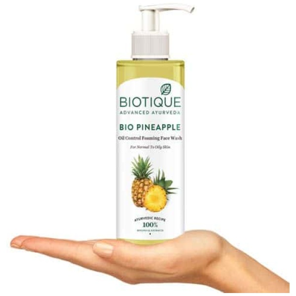 Biotique Pineapple Oil Balancing Face Wash 200Ml - Image 4