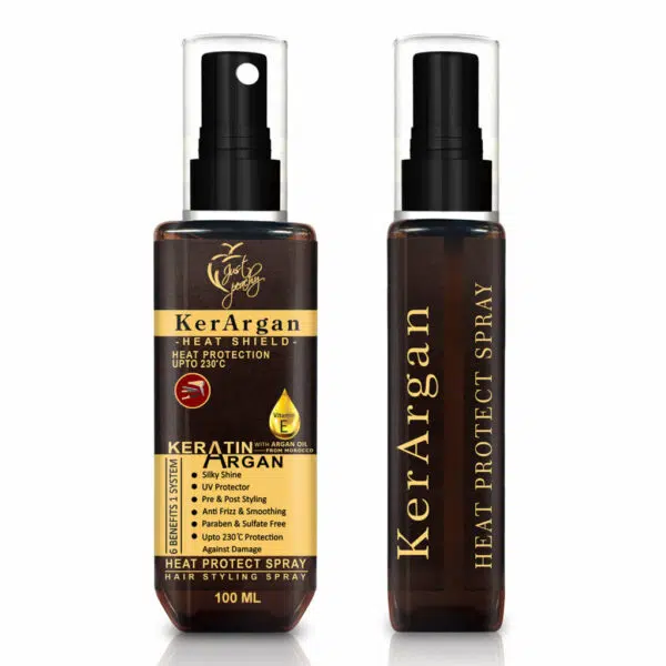 Just Peachy KerArgan Keratin + Argan Oil Vitamin E Heat Protect Spray 100ml
