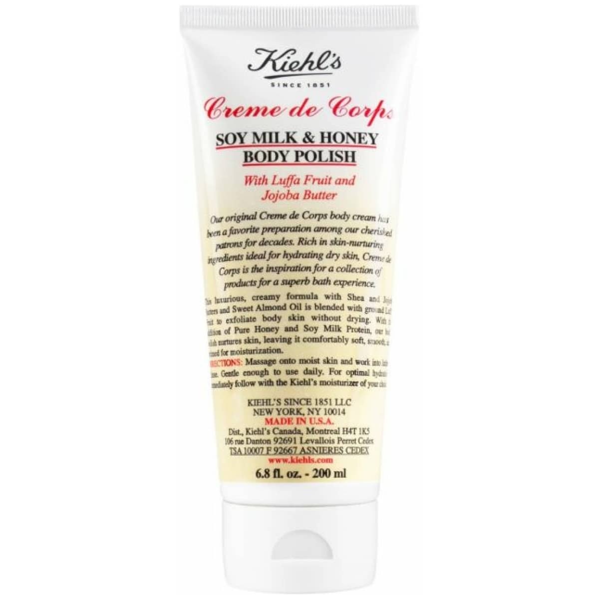 Kiehl's Creme De Corps Soy Milk And Honey Body Polish 200Ml