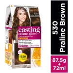 L'Oreal Paris Casting Creme Gloss Hair Color 530 Praline Brown 87.5G+72ml