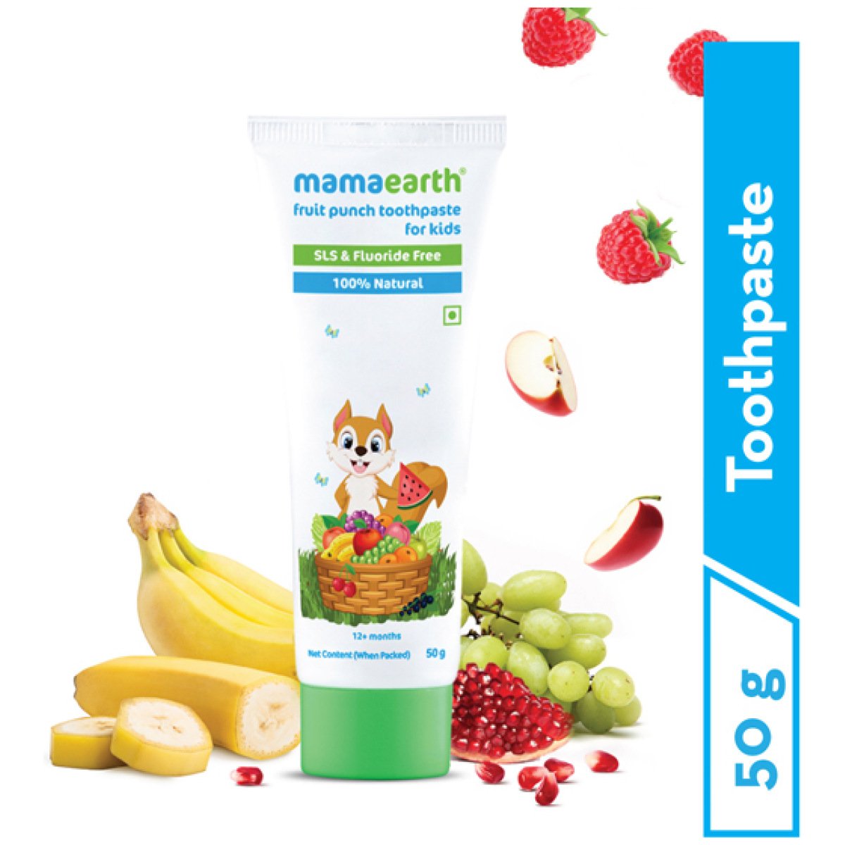 Mama Earth Fruit Punch Toothpaste 50Ml