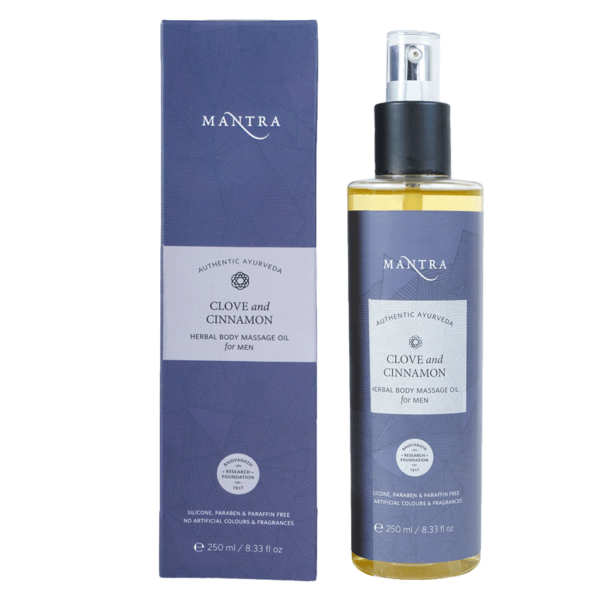 Mantra Herbal Clove Cinnamon Body Oil For Men 250Ml