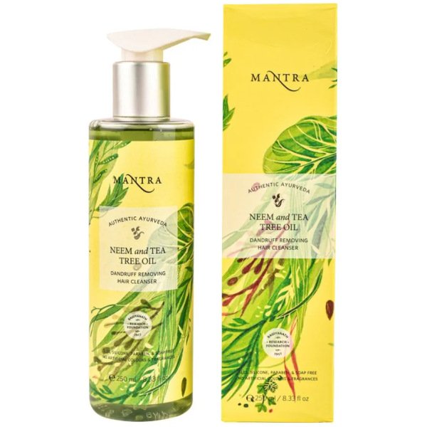 Mantra Herbal Neem And Tea Tree Oil Dandruff Removing Hair Cleanser 250 ml