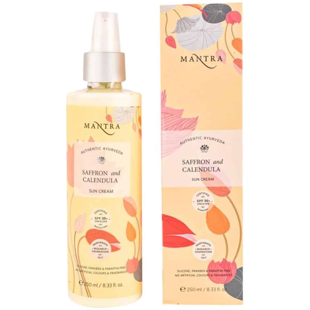 Mantra Herbal Saffron And Calendula Sun Cream 250Ml