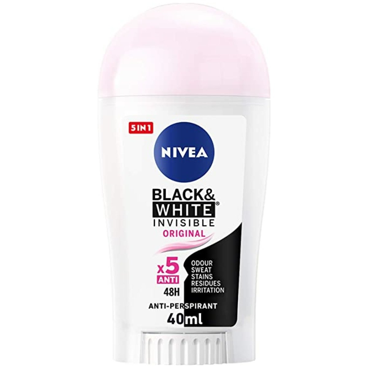 Nivea Black And White Invisible Original Deodorant Stick For Women 40Ml