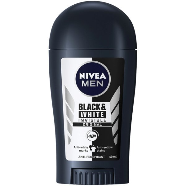 Nivea Men Invisible Black And White Antiperspirant Deodorant Stick 40Ml