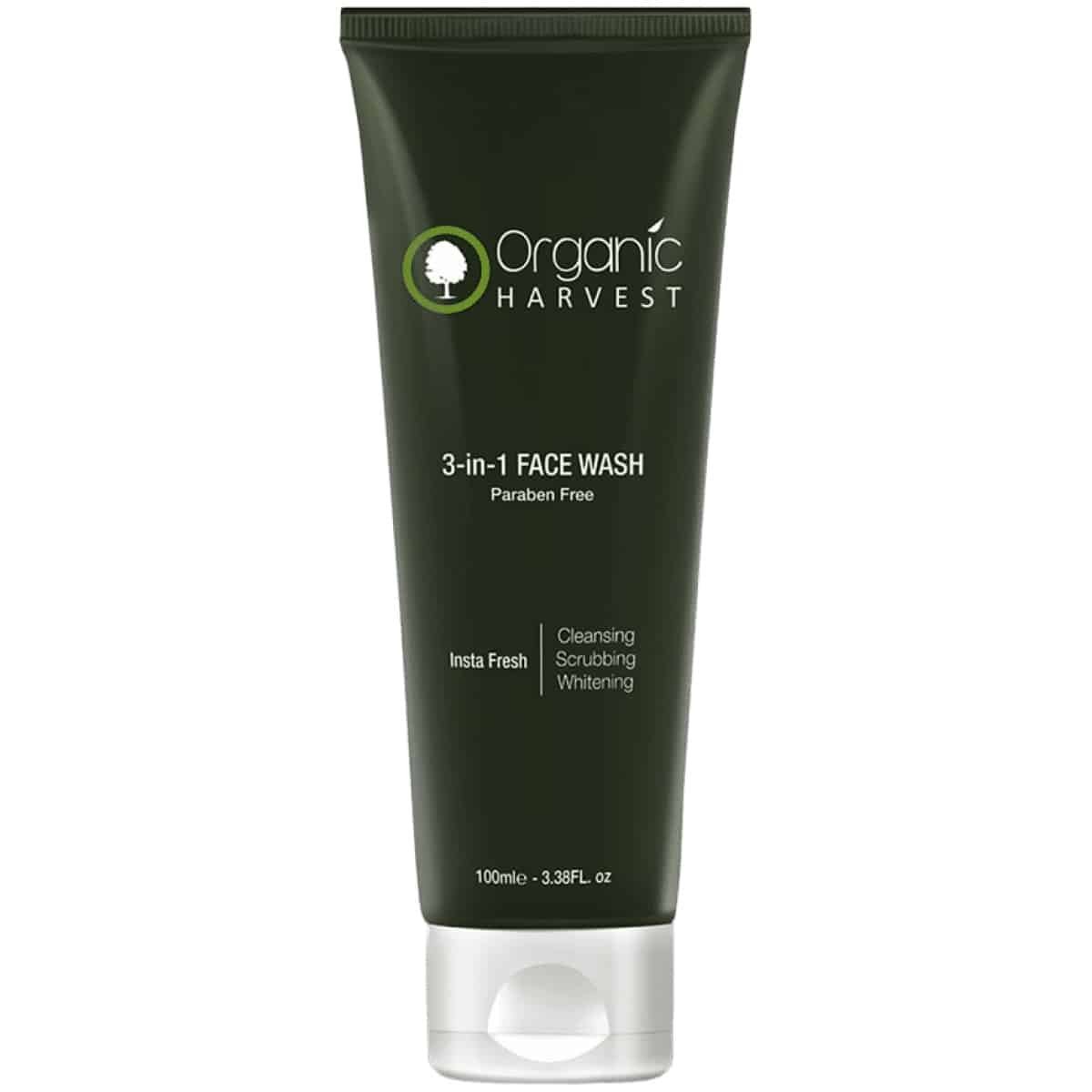 Organic Harvest 3-In-1 Face Wash 100 G