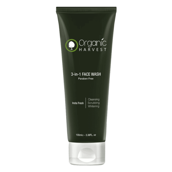 Organic Harvest 3-In-1 Face Wash 100 G