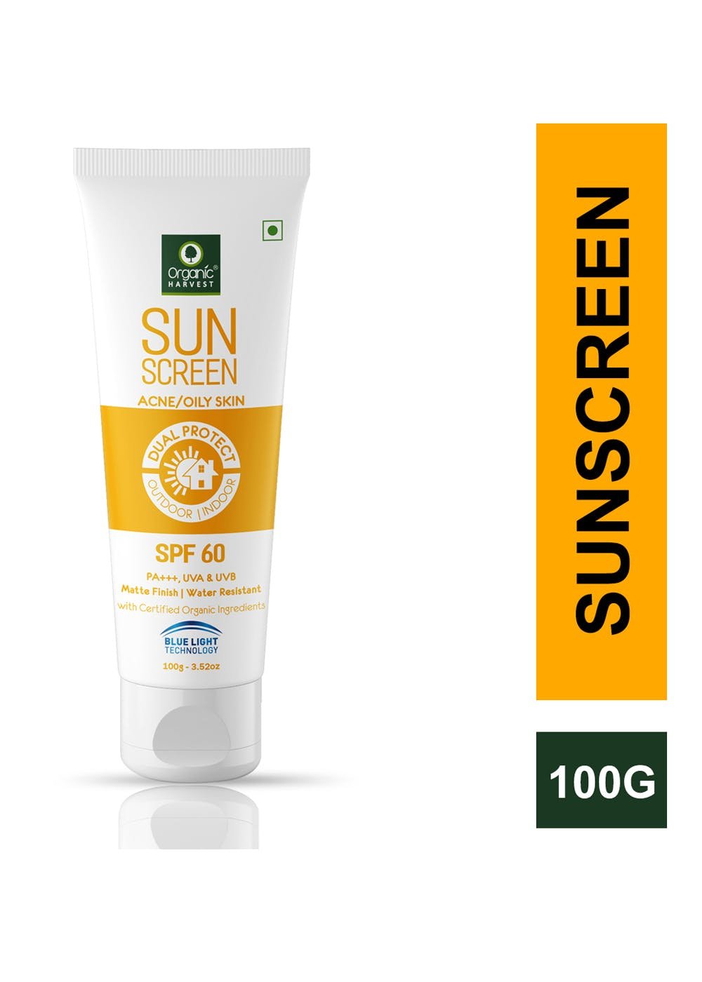 Organic Harvest Sunscreen For Acne And Oily Skin Spf 60 100 G