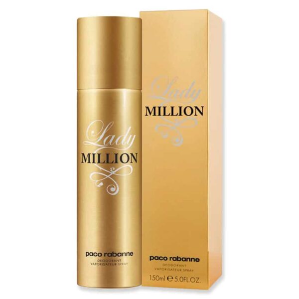 Paco Rabanne Lady Million Deodorant Spray For Women 150Ml