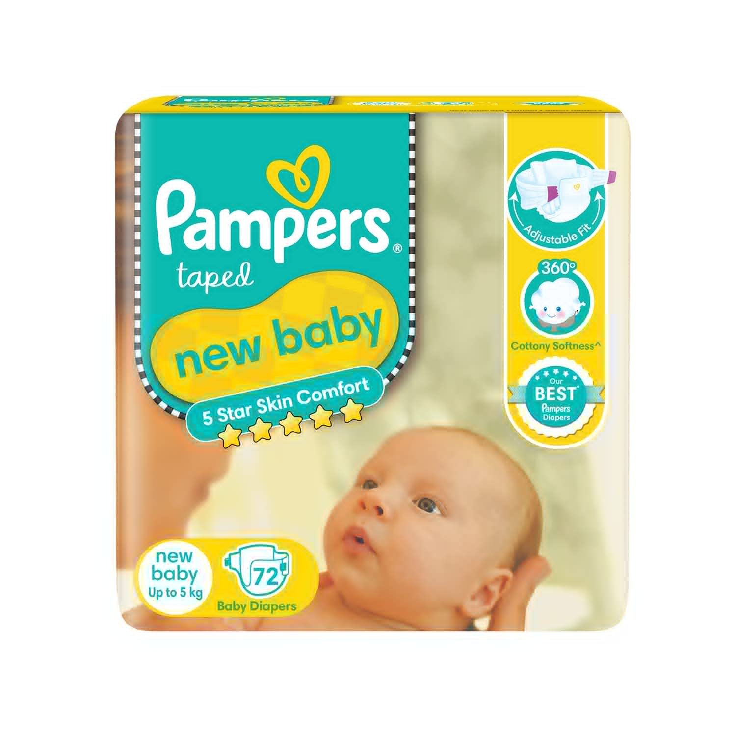 Pampers Pants Diapers For Newborn Baby 72 Counts