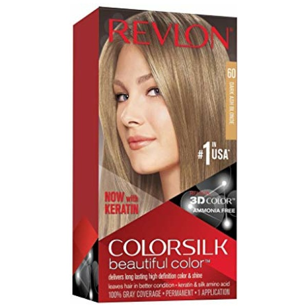 Revlon Colorsilk Hair Dark Ash Blonde 60 (40Ml+40Ml+11.8Ml)