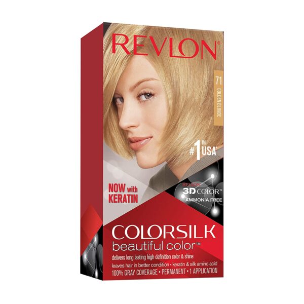 Revlon Colorsilk Hair Dark Golden Blonde 71 (40Ml+40Ml+11.8Ml)