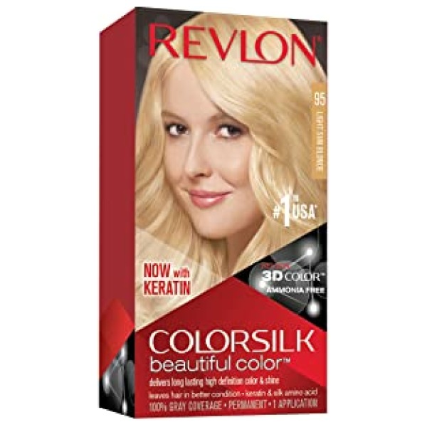 Revlon Colorsilk Hair Light Sun Blonde 95 (40Ml+40Ml+11.8Ml)