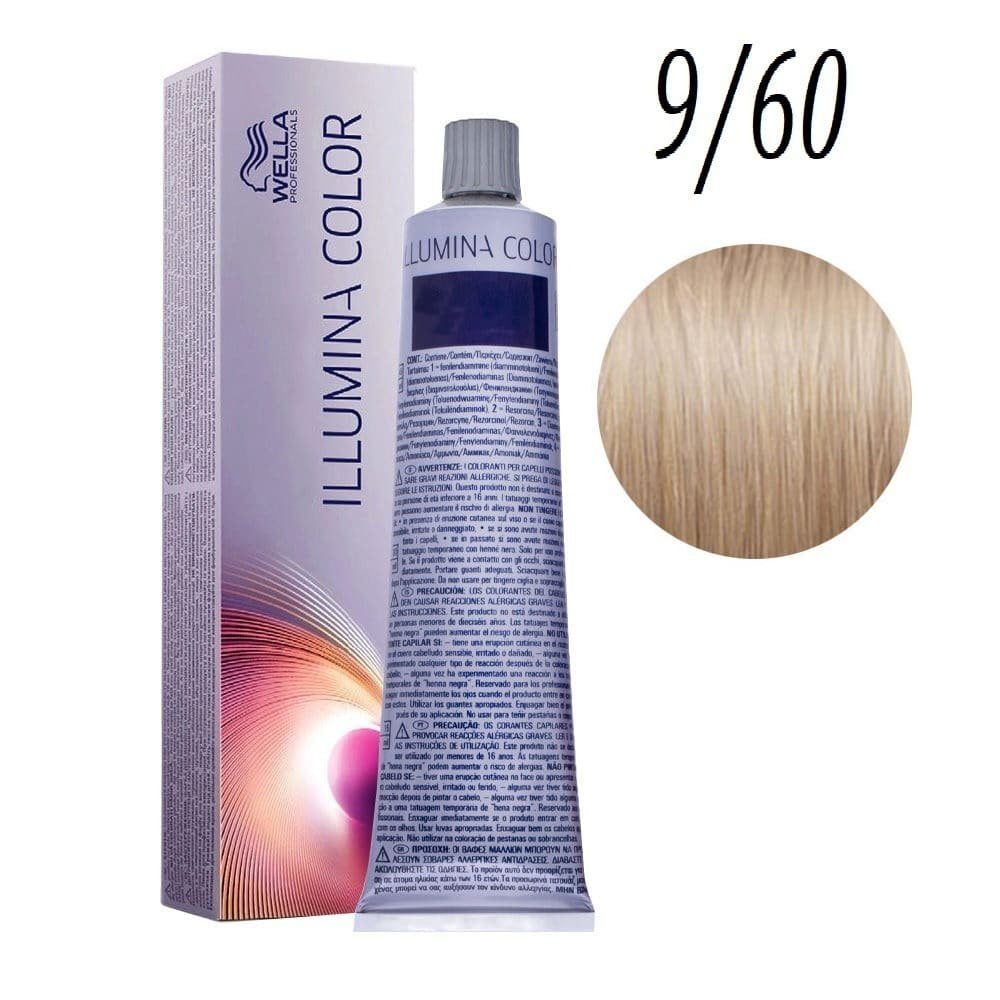 Wella Professionals Illumina Hair Color 9/60 Very Light Violet Natural Blonde