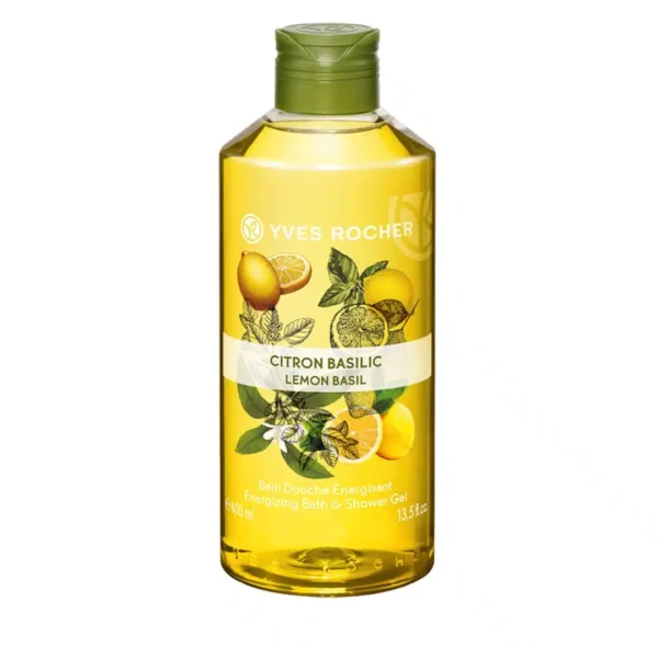 Yves Rocher Energizing Bath And Shower Gel Lemon Basil 400Ml
