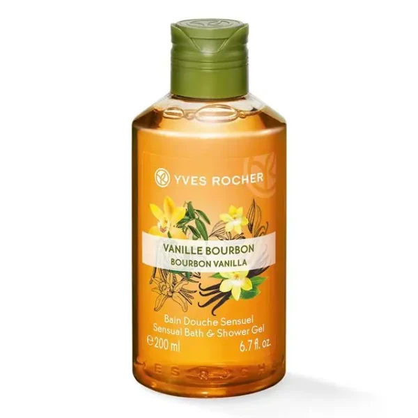 Yves Rocher Sensual Bath And Shower Gel Bourbon Vanilla 200Ml