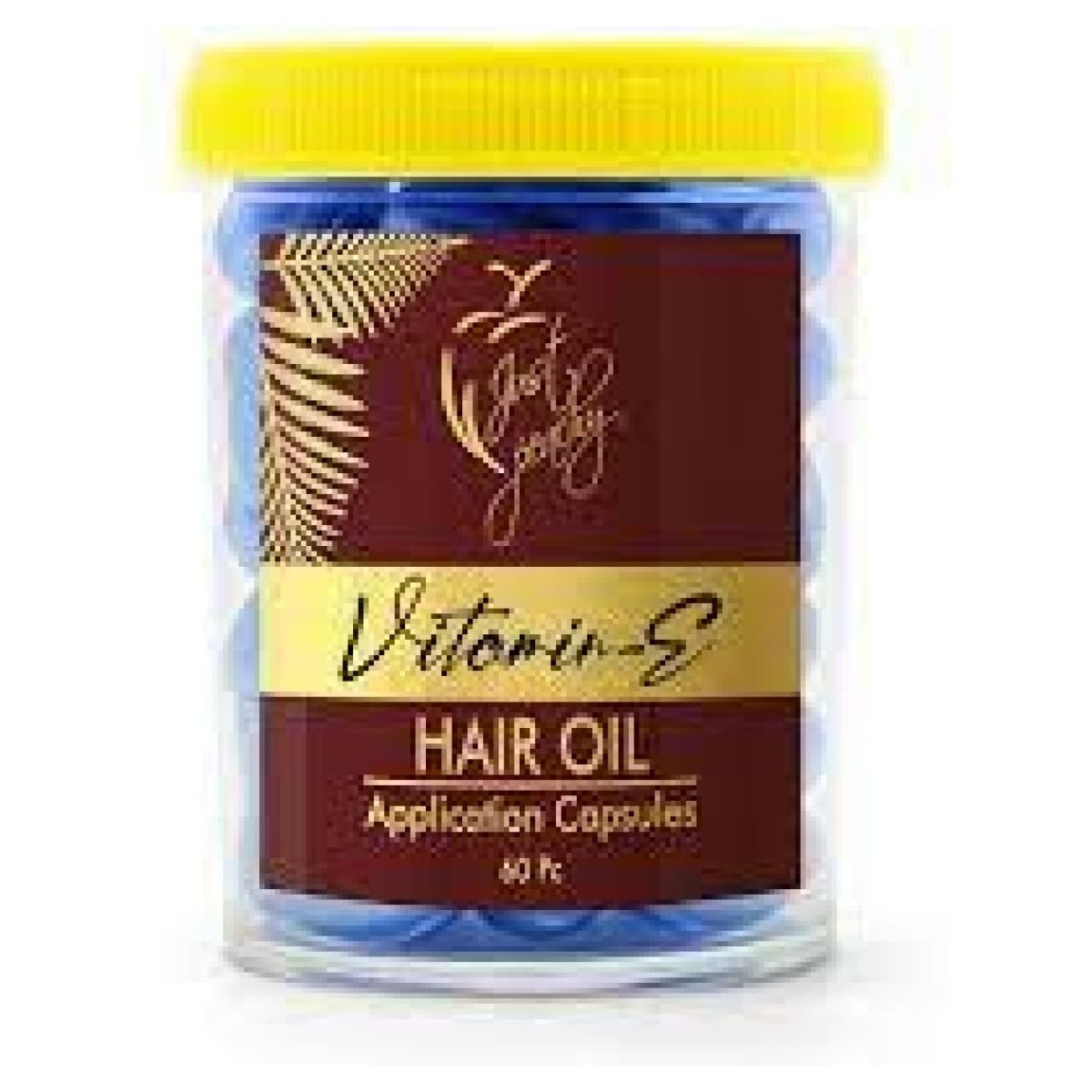 Just Peachy Advanced Care Vitamin-E And Aloevera Hair Oil Application Capsule 60 Capsules Blue