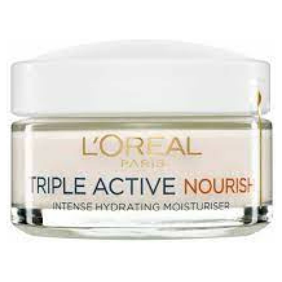 L'Oreal Paris Triple Active Nourish Moisturizer For Dry To Very Dry Skin 50Ml