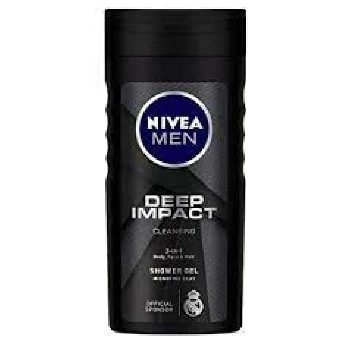Nivea Men Deep Impact 3 In 1 Shower Gel 250Ml