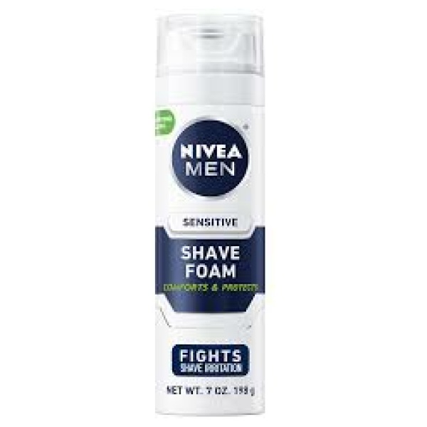 Nivea Men Sensitive One Stroke Shave Foam 200Ml