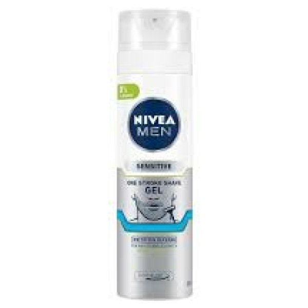 Nivea Men Sensitive One Stroke Shaving Gel 200Ml