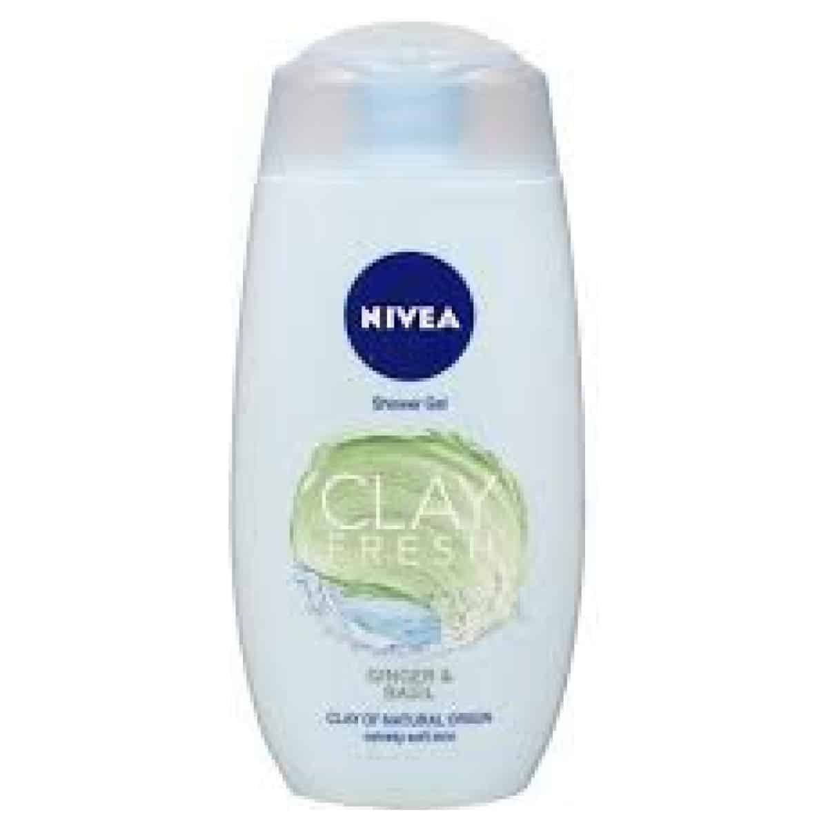 Nivea Shower Gel Clay Fresh Ginger & Basil 250Ml