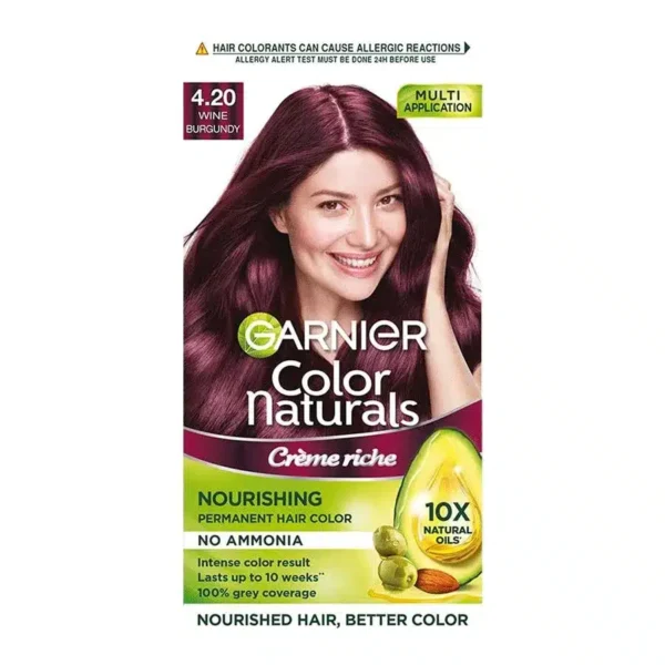 Garnier Color Naturals Creame Riche 4.20 Wine Burgundy (70Ml + 60G)