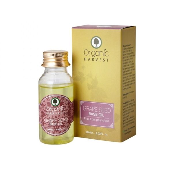 Organic Harvest Grape Seed Base Oil 60Ml