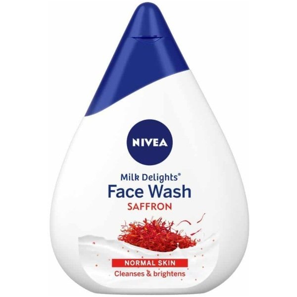 Nivea Women Face Wash For Normal Skin, Milk Delights Saffron (50Ml)