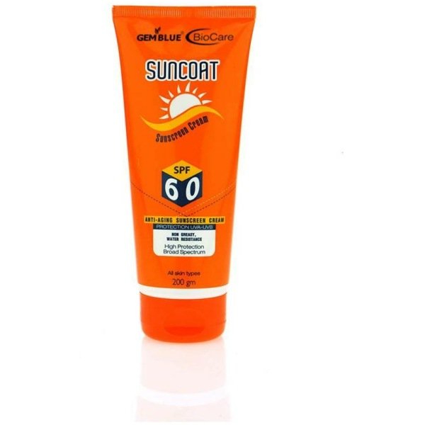 Gemblue Biocare Suncoat Anti-Aging Sunscreen Cream Spf 60 200Ml