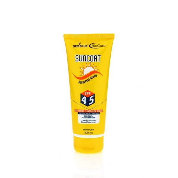 Glueblue Biocare Suncoat Sunscreen Cream Spf 45 200Ml