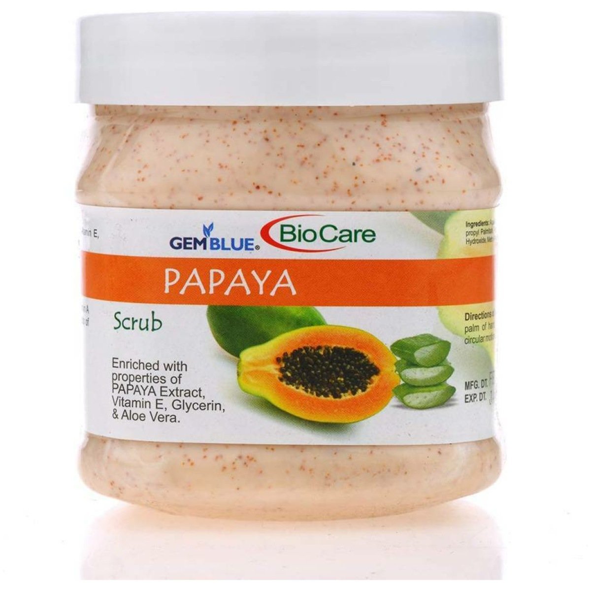 Glueblue Biocare Papaya Face And Body Scrub 500Ml