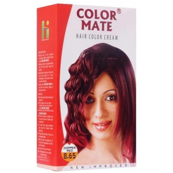 Colormate Hair Color Cream 8.65 Copper Red 60Ml