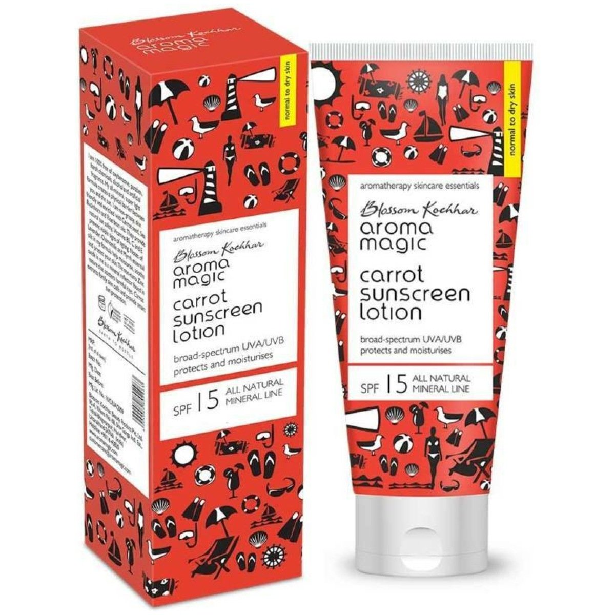 AROMA MAGIC CARROT SUNSCREEN LOTION SPF 15 100ML