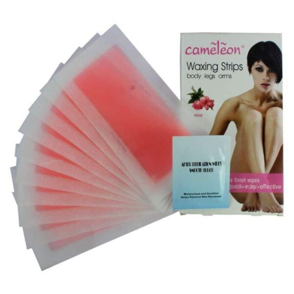 Cameleon Waxing Strips Face Underarm Variant Flavour Rose - Image 2