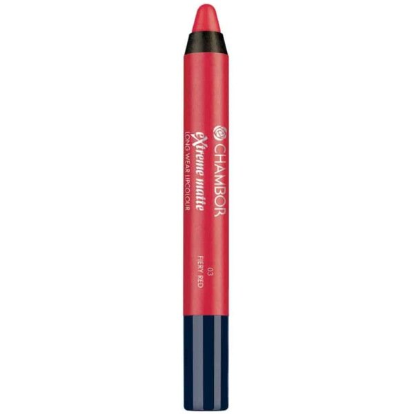 Chambor Extreme Matte Long Wear Lip Colour,Fiery Red No. 03 2.8 G