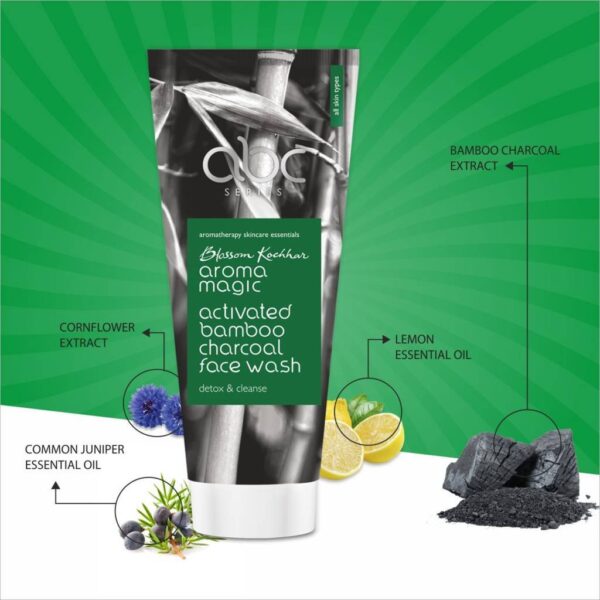 Aroma Magic Activated Bamboo Charcoal Face Wash 100G - Image 3